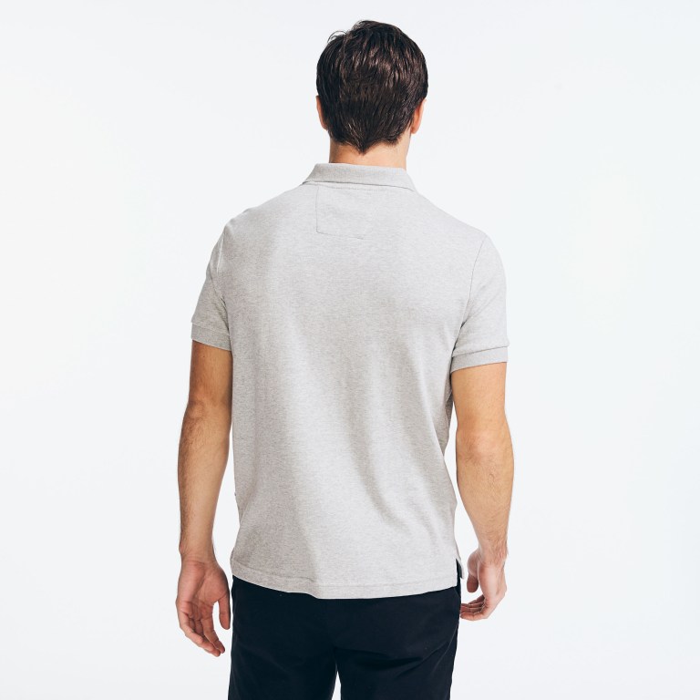 Nautica Slim Fit Interlock Gris | FA8iLIBK