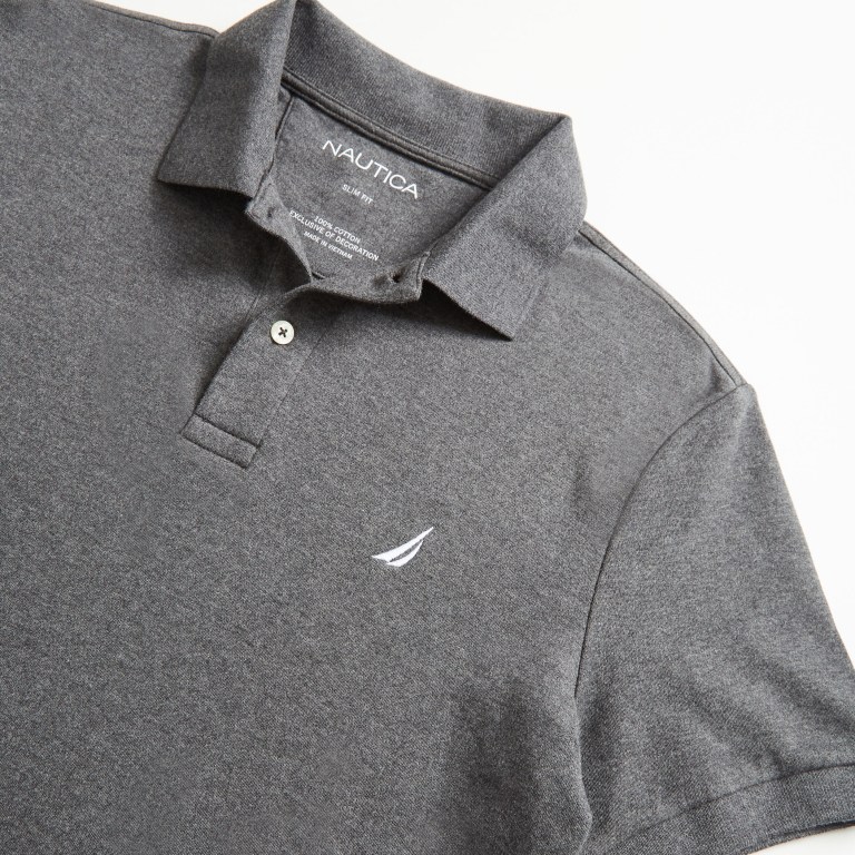 Nautica Slim Fit Interlock Gris | ykHkSEZt