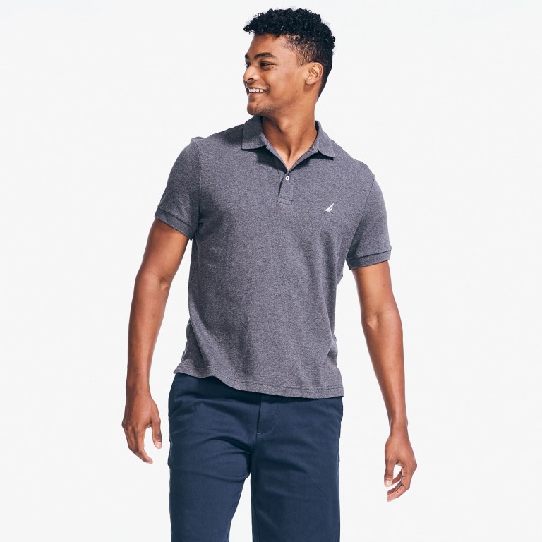 Nautica Slim Fit Interlock Gris | ykHkSEZt