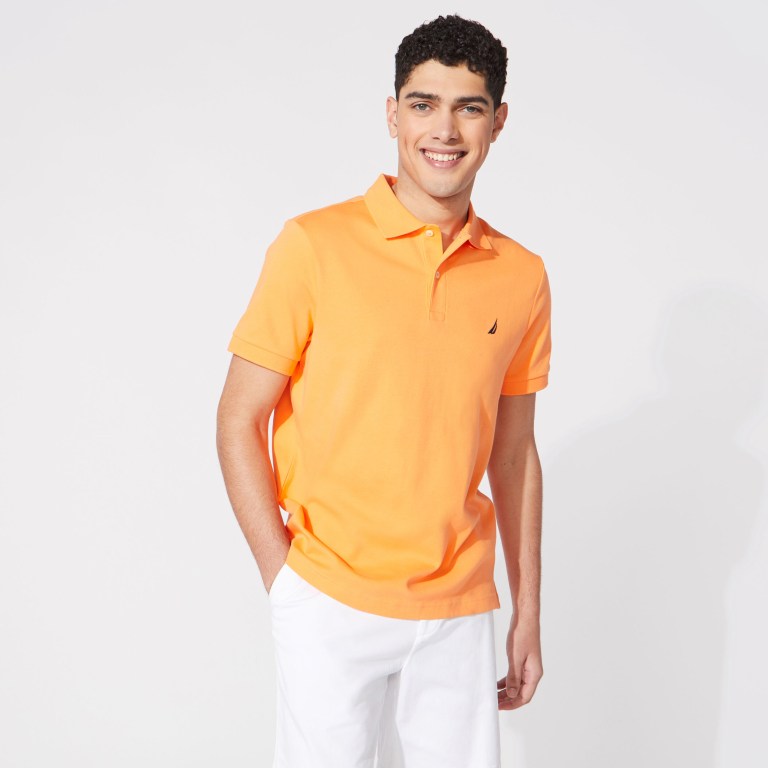 Nautica Slim Fit Interlock Naranjas | d7gC2wwB