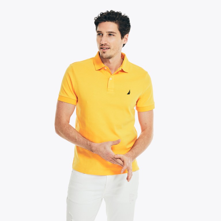 Nautica Slim Fit Interlock Naranjas | yvMc2rsR