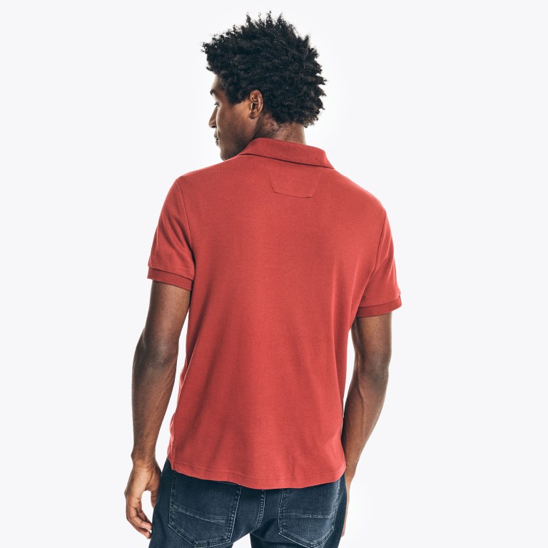 Nautica Slim Fit Interlock Rojas | 7qd2YXeb