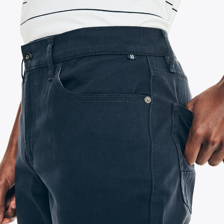 Nautica Slim Fit Stretch Azul Marino | KNuzOXWF