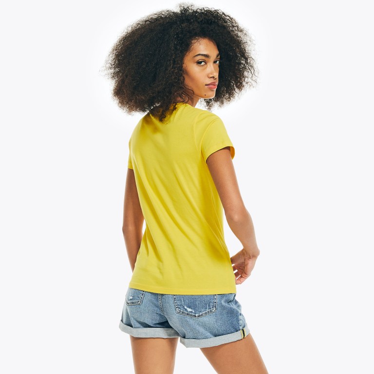 Nautica Solid Crewneck Amarillo | Kij8z2uo