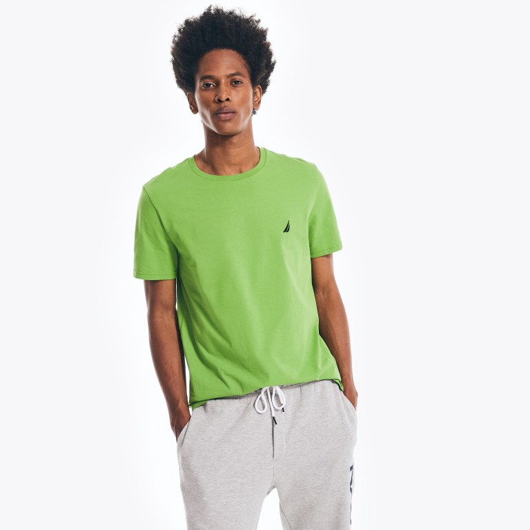 Nautica Solid Crewneck Verde | Sdoquq5j