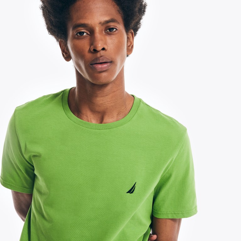 Nautica Solid Crewneck Verde | Sdoquq5j