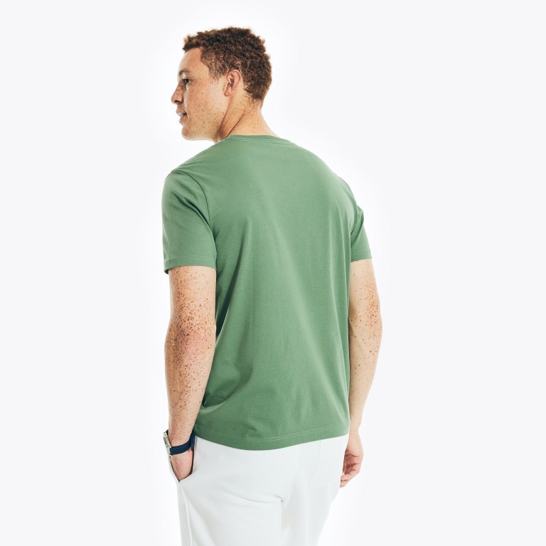 Nautica Solid Crewneck Verde | iRapsjPN