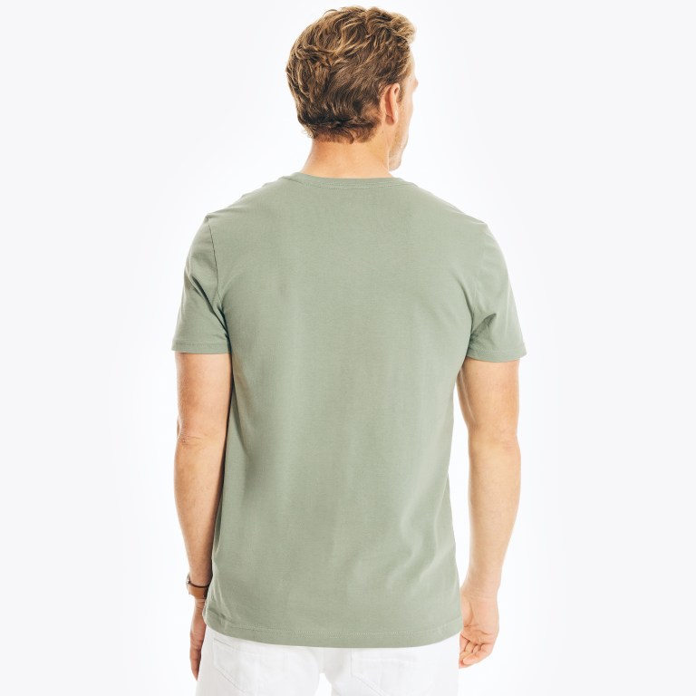 Nautica Solid Crewneck Verde | p9gXkM7L