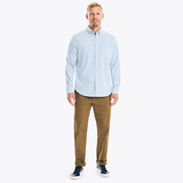 Nautica Solid Oxford Azules | 47xl3jtC