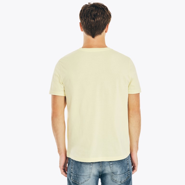 Nautica Solid V-neck Amarillo Claro | bhxYxlum