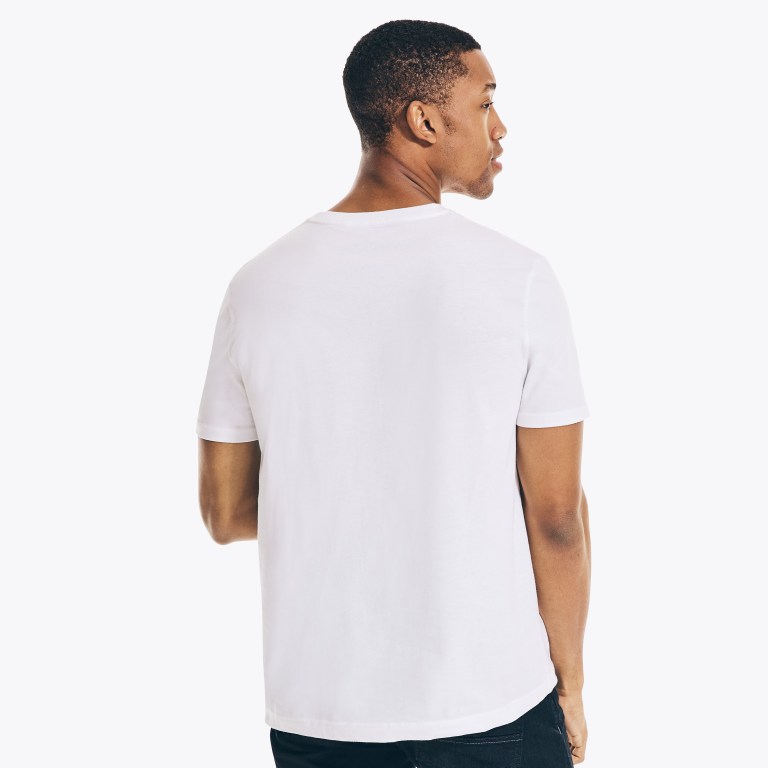 Nautica Solid V-neck Blancas | Iv0X2ISo