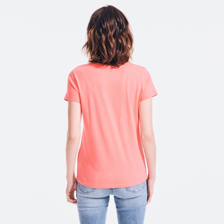 Nautica Solid V-neck Coral | fgWloK2n