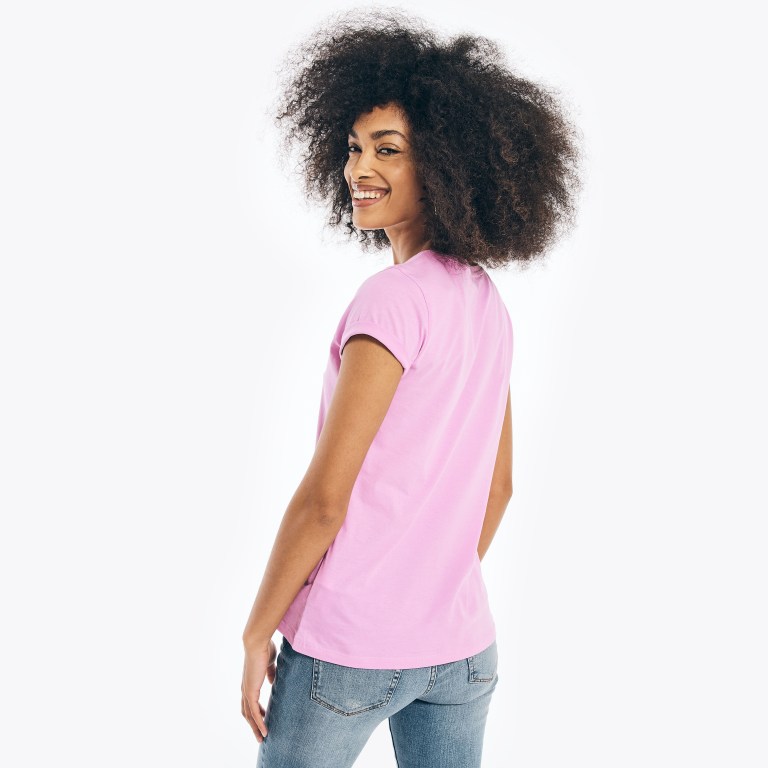 Nautica Solid V-neck Moradas | vSvlIjYa