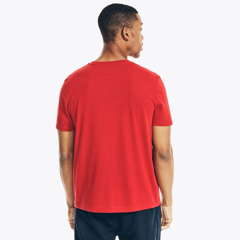 Nautica Solid V-neck Rojas | ehNbwIbh