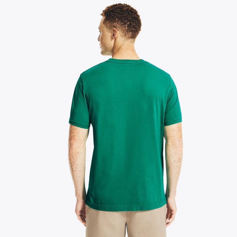 Nautica Solid V-neck Verde | cqhHjwIK