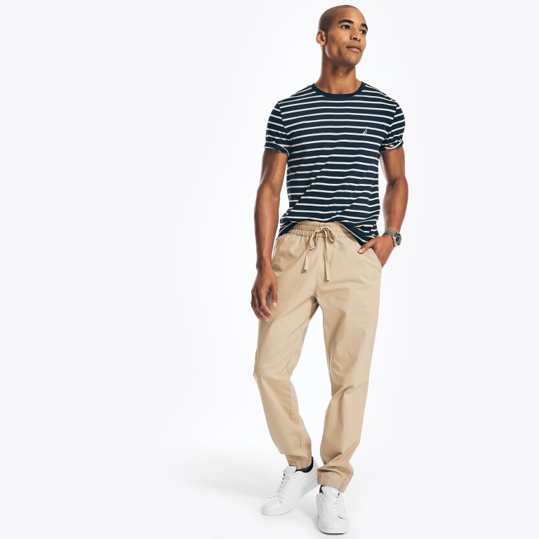 Nautica Striped Crewneck Azul Marino | gRYCRFPJ