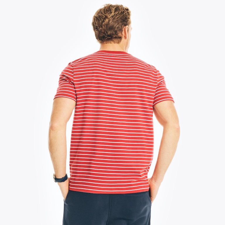 Nautica Striped Crewneck Rojas | J3xhOszQ