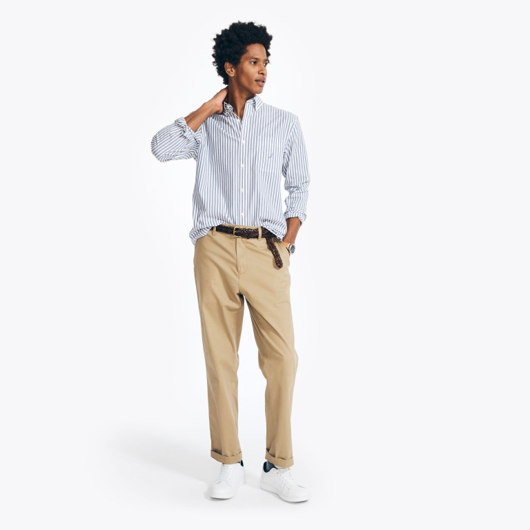 Nautica Striped Poplin Azules | TvTxjCxN