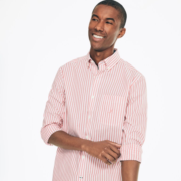 Nautica Striped Poplin Rojas | 3crrvbb8