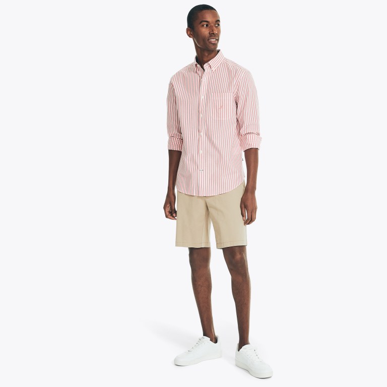 Nautica Striped Poplin Rojas | 3crrvbb8