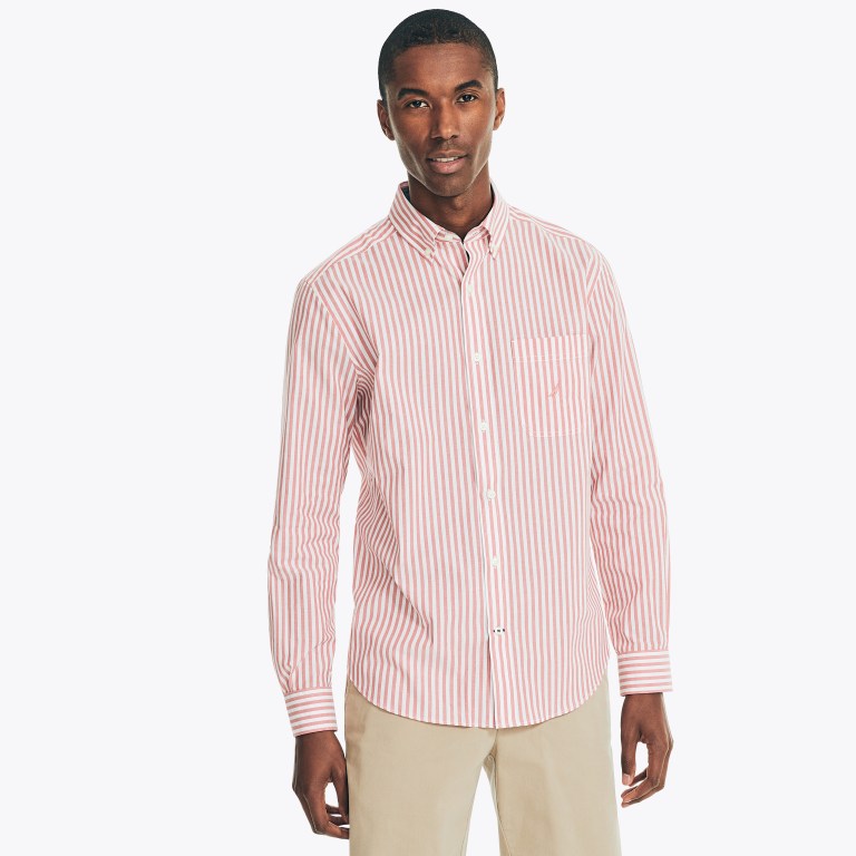 Nautica Striped Poplin Rojas | 3crrvbb8