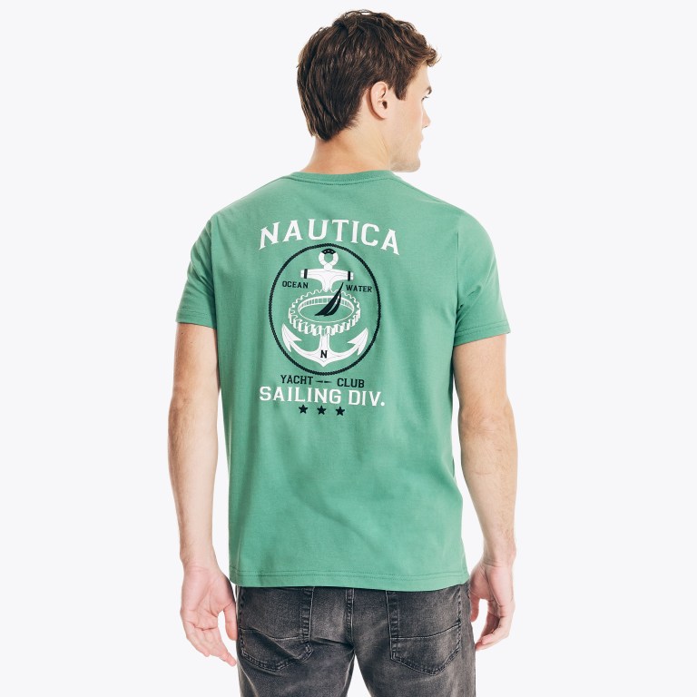 Nautica Sustainably Crafted Anchor Estampadas Verde | bRZpYNZT