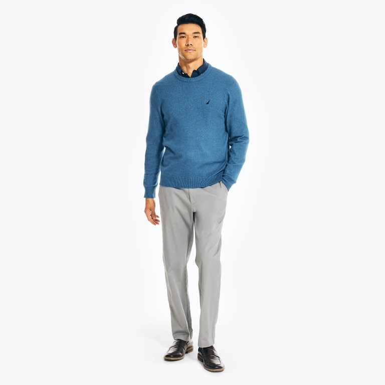 Nautica Sustainably Crafted Crewneck Azules | 8jdYXv6y