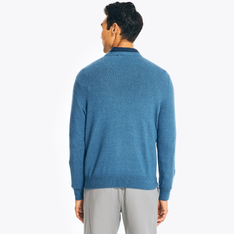 Nautica Sustainably Crafted Crewneck Azules | 8jdYXv6y