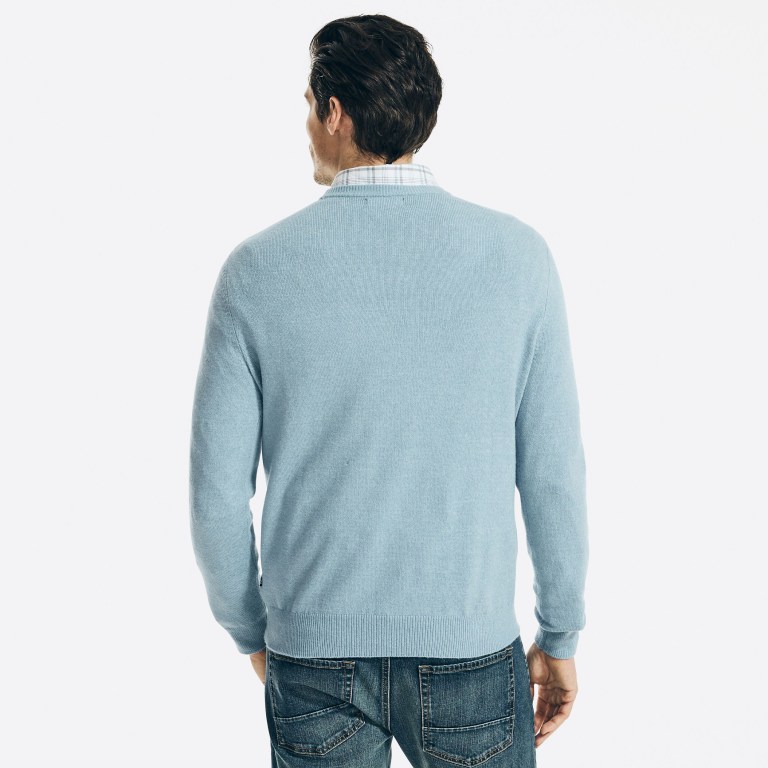 Nautica Sustainably Crafted Crewneck Azules | h70JONYH