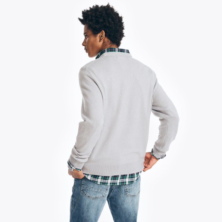 Nautica Sustainably Crafted Crewneck Gris | zCt8nwVb