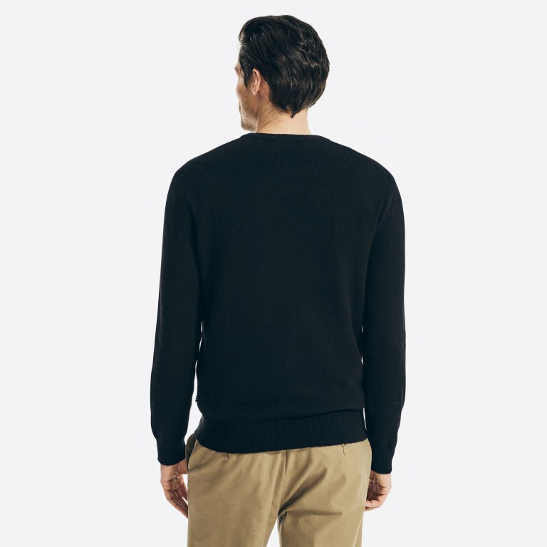 Nautica Sustainably Crafted Crewneck Negras | cIcsOmVf