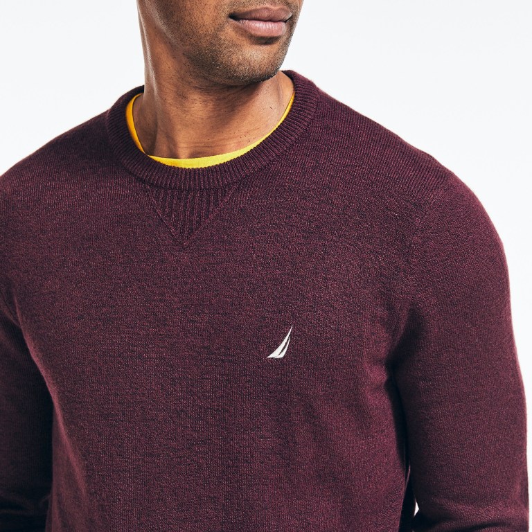 Nautica Sustainably Crafted Crewneck Rojas | GV0YznED