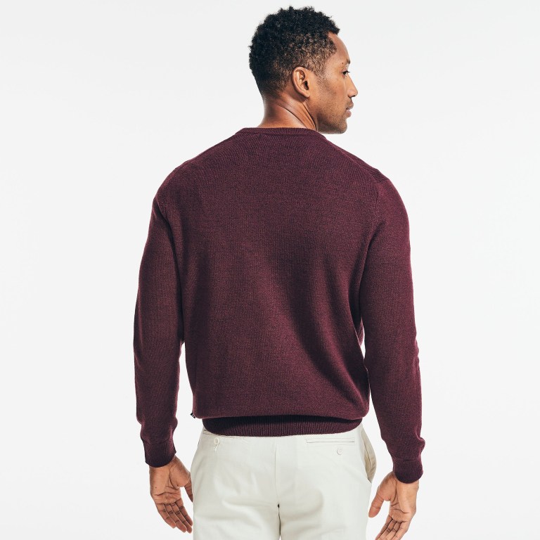 Nautica Sustainably Crafted Crewneck Rojas | GV0YznED