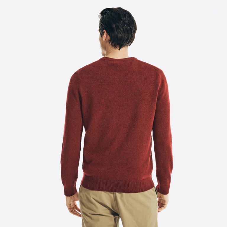 Nautica Sustainably Crafted Crewneck Rojas | sUSVC4Tg