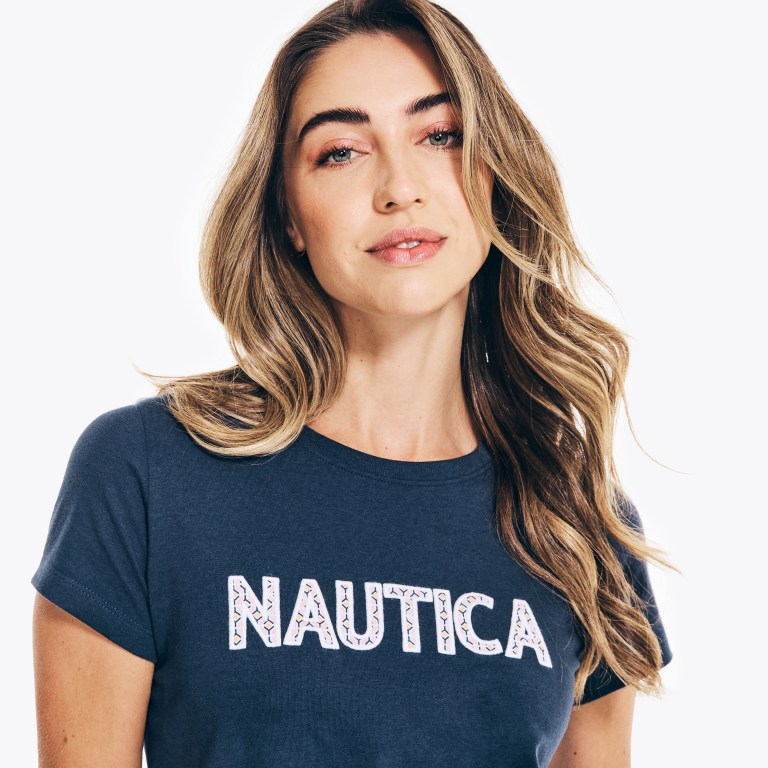 Nautica Sustainably Crafted Embroidered Logo Azules | 3b9rMUvk