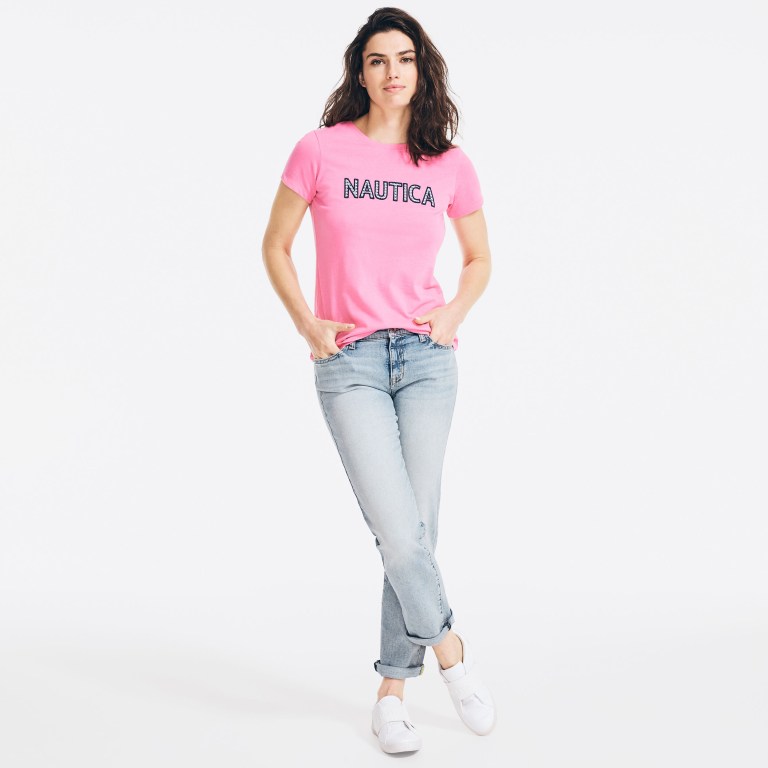 Nautica Sustainably Crafted Embroidered Logo Rosas | LO4WHDnp