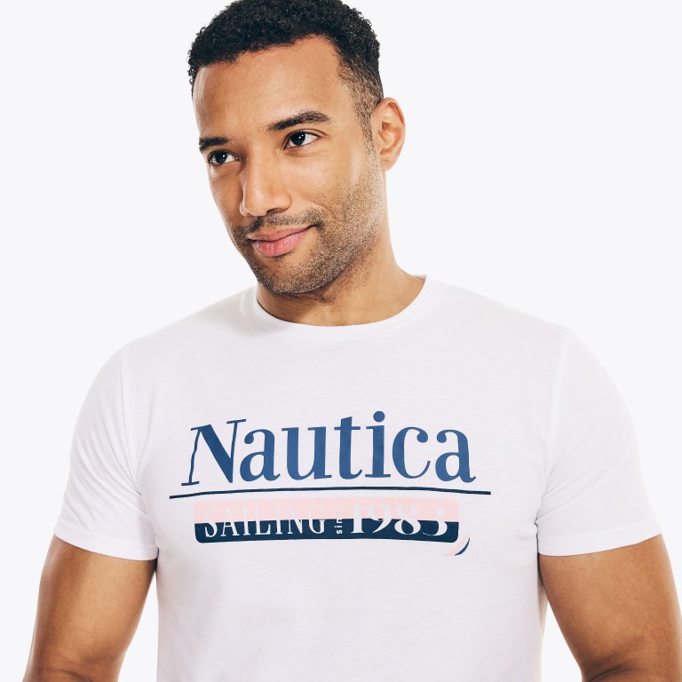 Nautica Sustainably Crafted Estampadas Blancas | hy6u2485