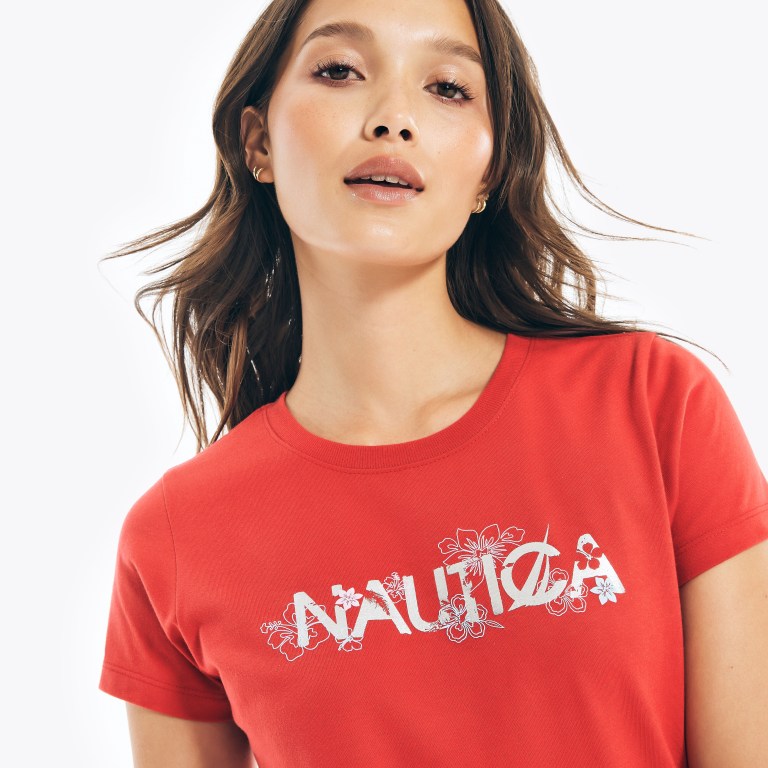 Nautica Sustainably Crafted Floral Foil Logo Rojas | NfMfSW4H