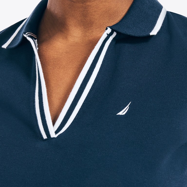 Nautica Sustainably Crafted Ocean Split-neck Azules | 6ao0ET3M