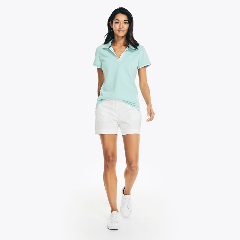 Nautica Sustainably Crafted Ocean Split-neck Azules | MMesMOn0