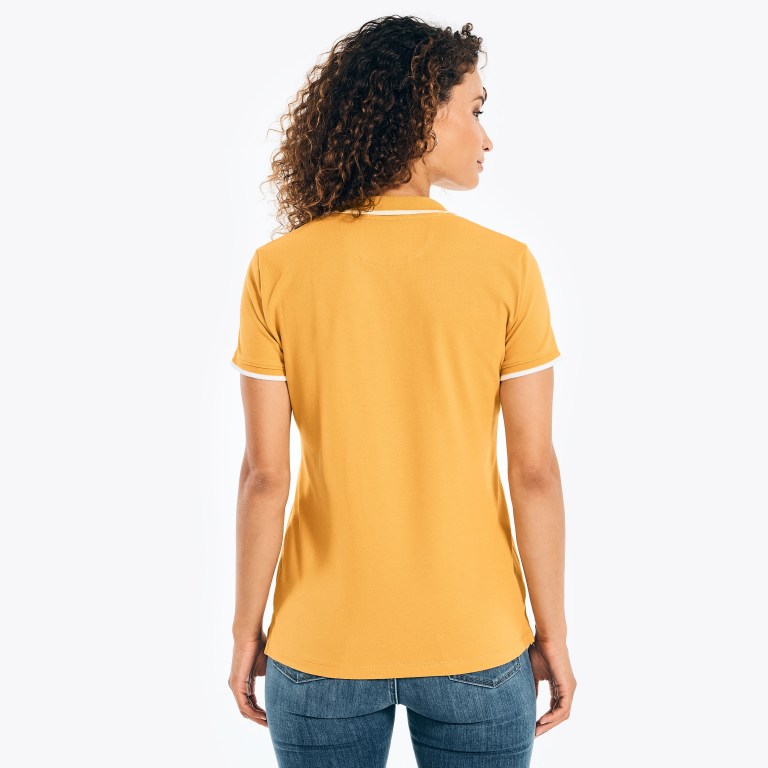 Nautica Sustainably Crafted Ocean Split-neck Amarillo | l8dHSKqO