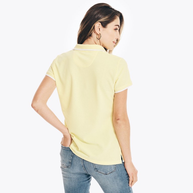 Nautica Sustainably Crafted Ocean Split-neck Amarillo | qgKeirPe