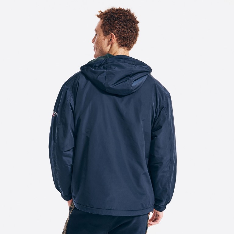 Nautica Sustainably Crafted Reversible Anorak Azul Marino | rUz2fneR