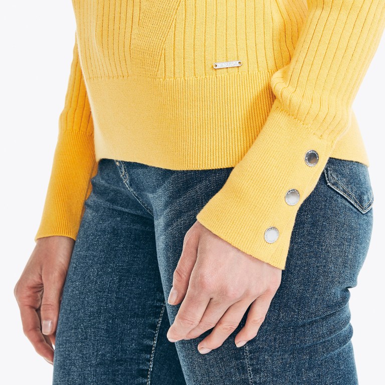 Nautica Sustainably Crafted Rib-knit Amarillo | kc7znxrA