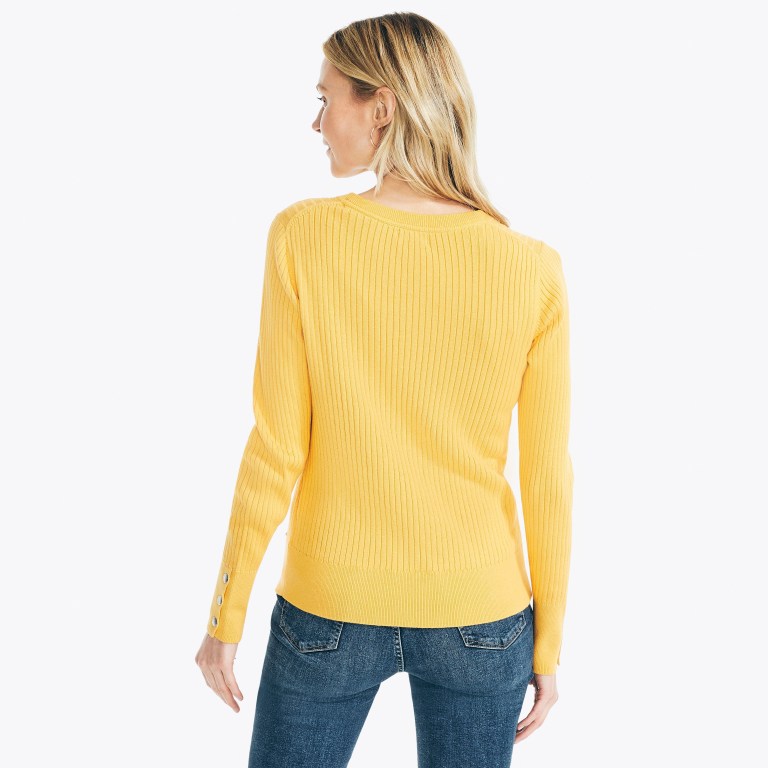 Nautica Sustainably Crafted Rib-knit Amarillo | kc7znxrA