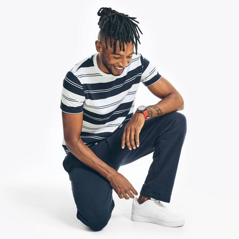 Nautica Sustainably Crafted Striped Blancas | 3JcKtazt