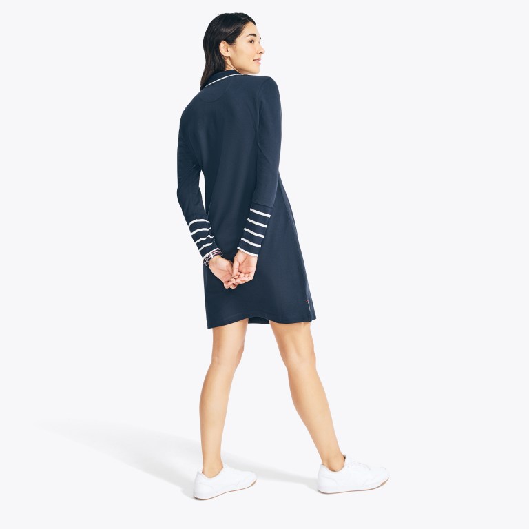 Nautica Sustainably Crafted Striped Long-sleeve Azules | KegZseA9