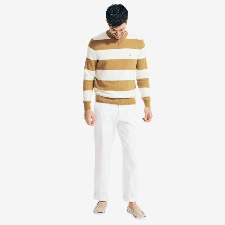 Nautica Sustainably Crafted Striped Marrones | k6t4lHdt