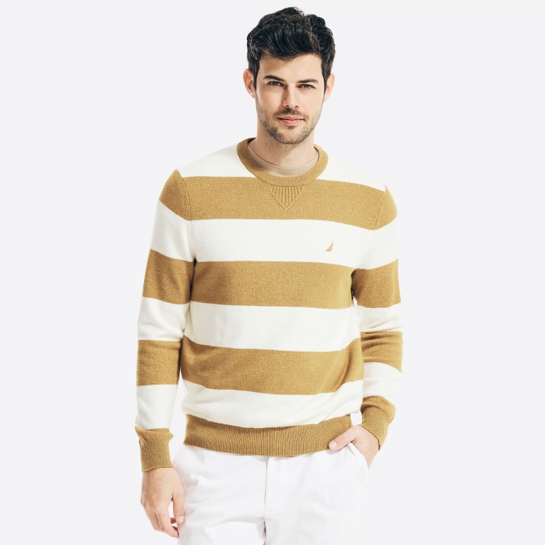 Nautica Sustainably Crafted Striped Marrones | k6t4lHdt