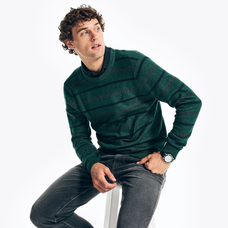 Nautica Sustainably Crafted Striped Verde | CiH6aFaA